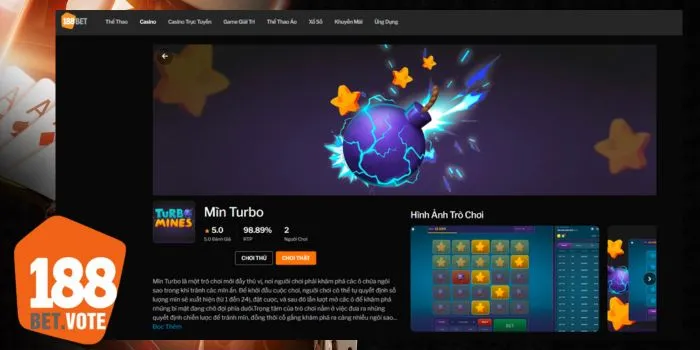 Mìn Turbo - giao diện sắc nét đáng nể Mìn Turbo - giao diện sắc nét đáng nể